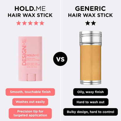 Design.Me HOLD.ME Styling Stick | Vegan Hair Wax Stick for Women | Controls Frizz, Tame Flyaways & Smooths Hair | With Long-Lasting Hold 🍁 All In One Marketplace Canada