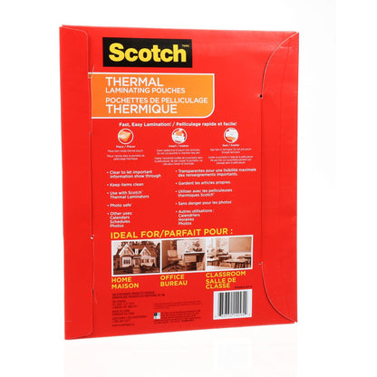 Scotch Thermal Laminating Pouches, 8.97 in x 11.45 in Laminating Sheets, 5-Mil Thick, 50 Pouches 🍁 All In One Marketplace Canada