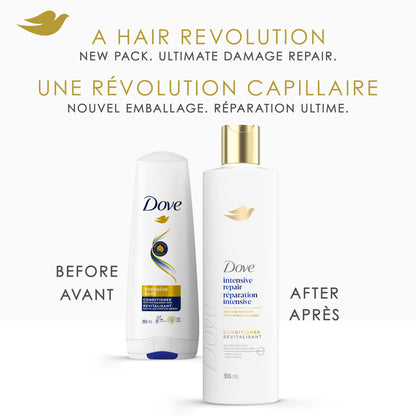 Dove Intensive Repair Shampoo & Conditioner for Damaged Hair, with Liquid Bio-Protein Care technology, 355ml (2 Shampoo + 2 Conditioner) 🍁 All In One Marketplace Canada