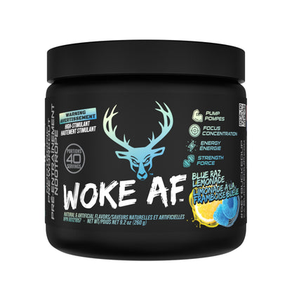 Bucked Up Woke AF Pre-Workout, Blue Raz Lemonade, 40 Servings 🍁 All In One Marketplace Canada