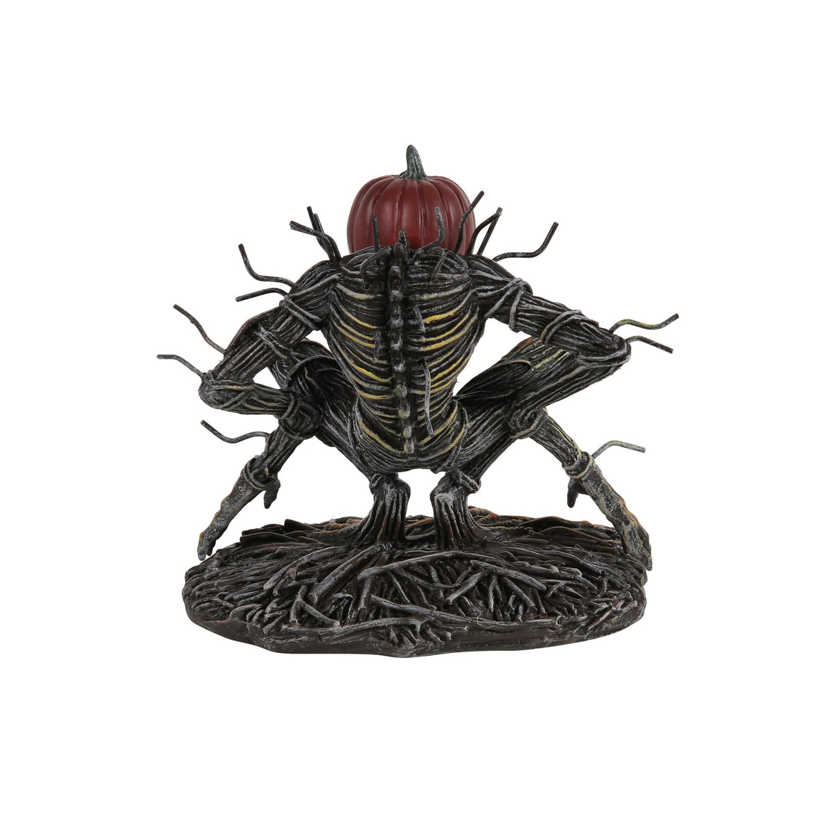 Department 56 Village Collection Accessories Halloween Scarecrow Grapevine of Wrath Figurine, 3.86 Inch, Multicolor