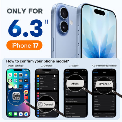 Miracase Magnetic for iPhone 17 Case, Compatible with MagSafe, Integrated Silicone Camera Control Cover, 3.0mm Thicken Shockproof Drop Protection Phone Case for 17,Black 🍁 All In One Marketplace Canada