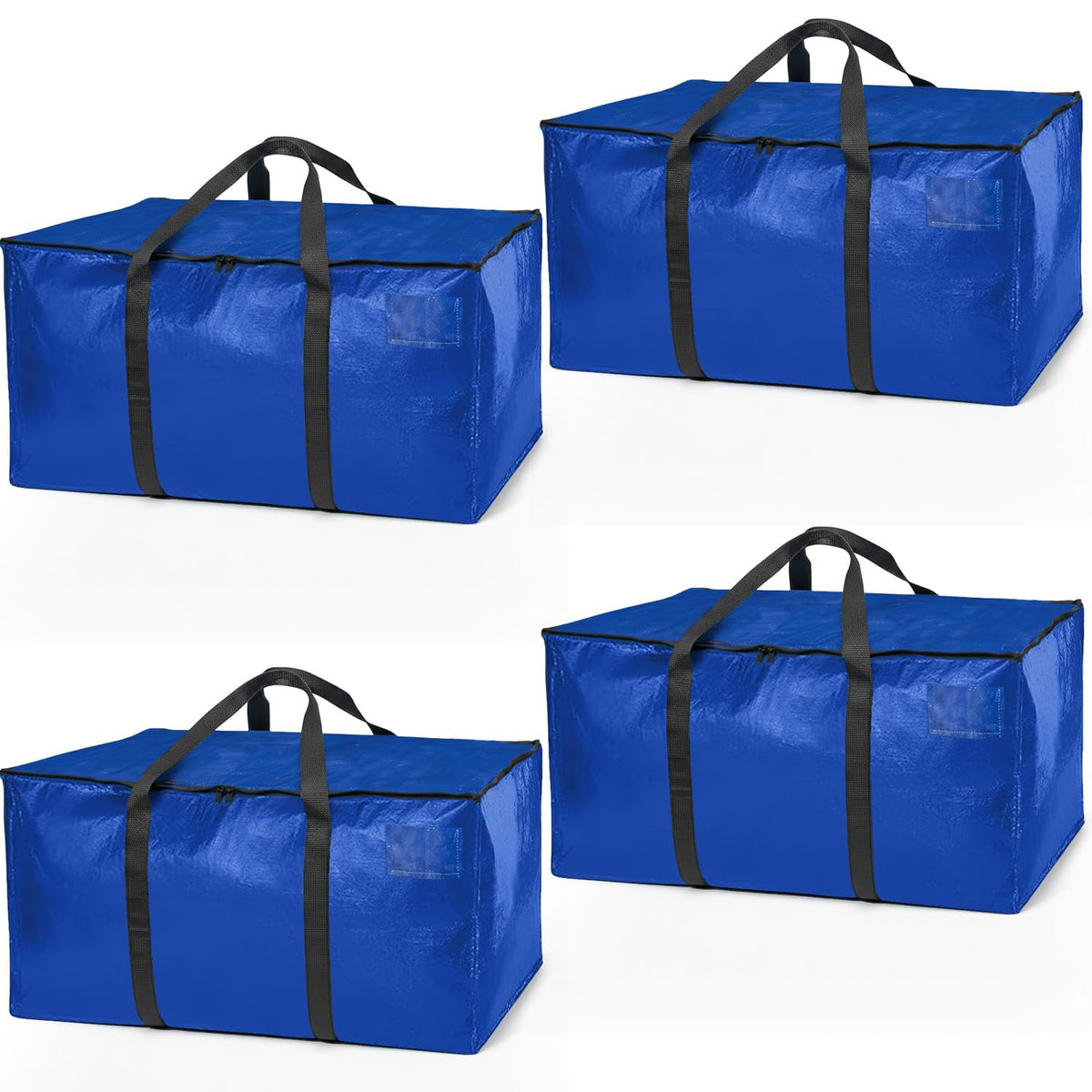 ClearSpace Heavy Duty Storage Bag - Large Moving Boxes with Backpack Straps, Zippers & Handles - Perfect for Traveling, Camping, Christmas Decorations, 4 Pack 🍁 All In One Marketplace Canada