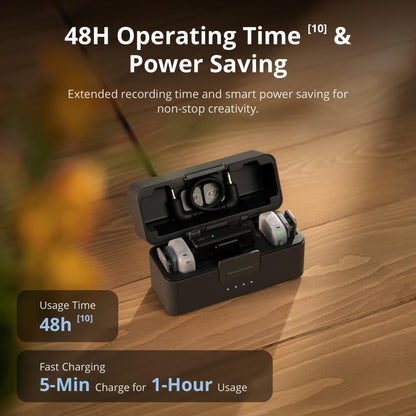 DJI Mic Mini 2 Transmitter, Wireless Mini Mic, Vlogging Microphone, Bluetooth Microphone, Ultralight, 8h Operating Time, Power Saving, Noise Cancelling, Streaming 🍁 All In One Marketplace Canada