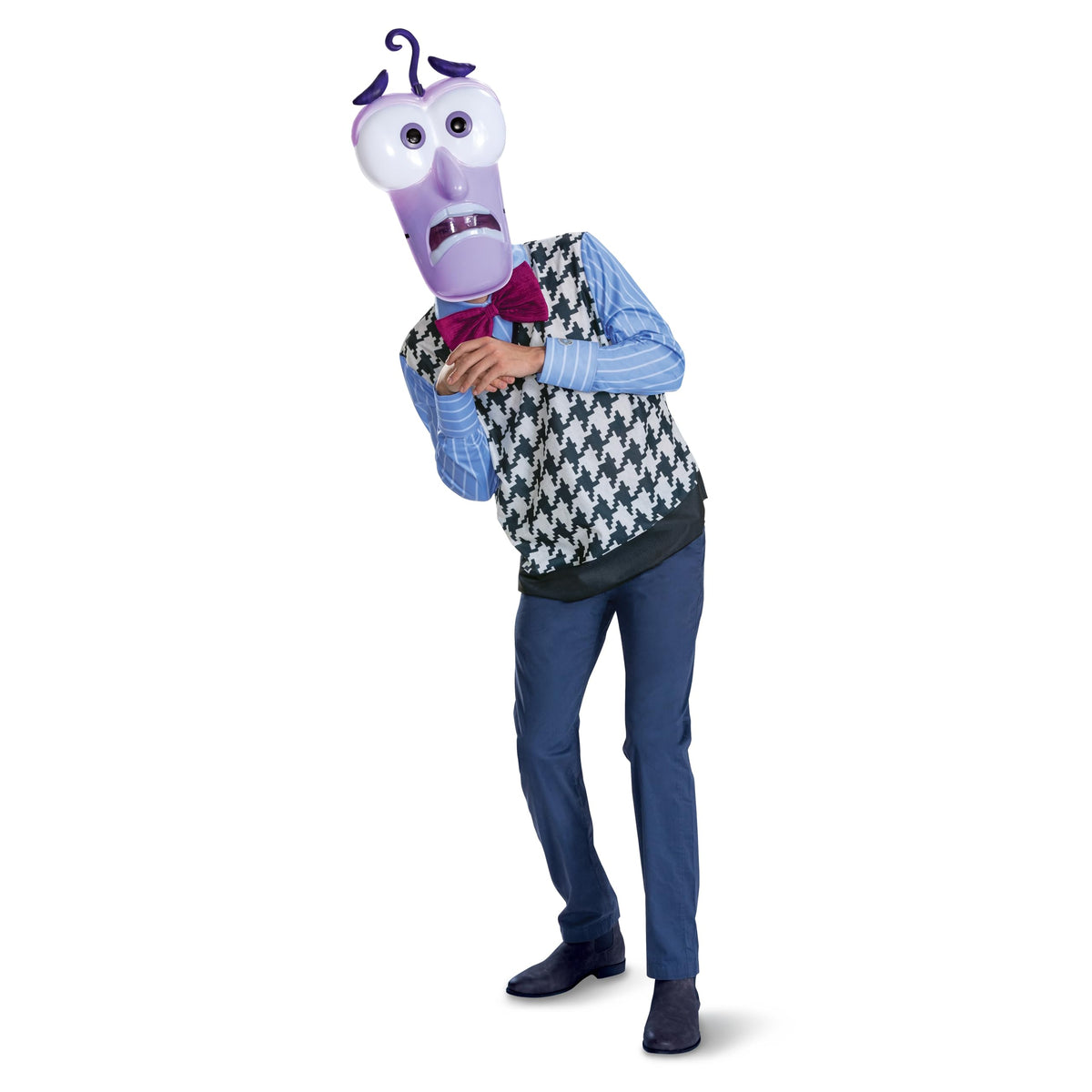 Disguise Inside Out Fear Costume, Official Inside Out Halloween Costume Kit, Adult Size (38-40)
