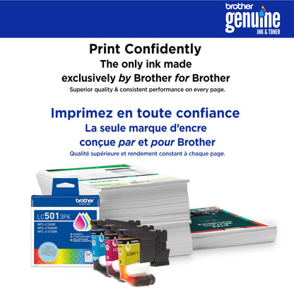 Brother Genuine LC501BKS Standard Yield Black Ink Cartridge for Brother Printer MFC-J1260DW, MFC-J1360DW, MFC-J1410DW 🍁 All In One Marketplace Canada