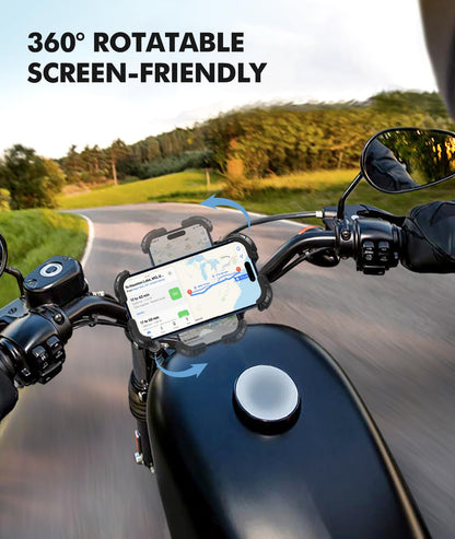 WOCBUY Bike Phone Mount, Upgrade [1s Lock][Secure Protection] Motorcycle Phone Mount, [360° Rotatable] Phone Holder for Bike Handlebar Compatible with iPhone/Samsung 4.7-6.8" Cell Phone 🍁 All In One Marketplace Canada