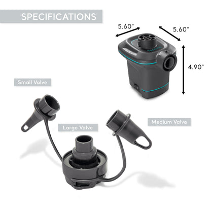 Intex Quick-Fill Ac Electric Air Pump, 110-120V, Max. Air Flow 21.2Cfm, Black 🍁 All In One Marketplace Canada