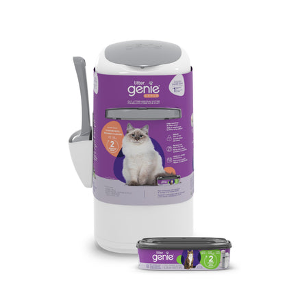 Litter Genie Style Pail - Cat Litter Waste Disposal System with Square Pail Refill Bag - Compatible with Standard and Jumbo Litter Genie Refill 🍁 All In One Marketplace Canada