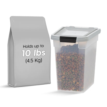 IRIS USA Dog Food Storage Container, Up to 10 lbs, Clear/Gray, Made in USA 🍁 All In One Marketplace Canada