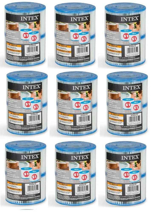 Intex 29011E PureSpa Type S1 Heavy Duty Easy Set Dacron Paper Hot Tub Spa Filter Replacement Cartridge for Various PureSpa Models, 6 Pack 🍁 All In One Marketplace Canada