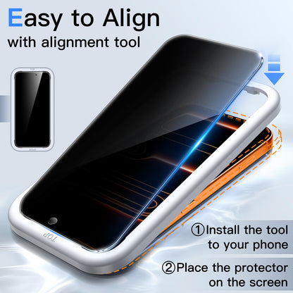 JETech Privacy Screen Protector for iPhone 17 Pro Max 6.9-Inch with Camera Lens Protector, Anti-Spy Tempered Glass Film, Easy Installation Tool, 2-Pack Each 🍁 All In One Marketplace Canada