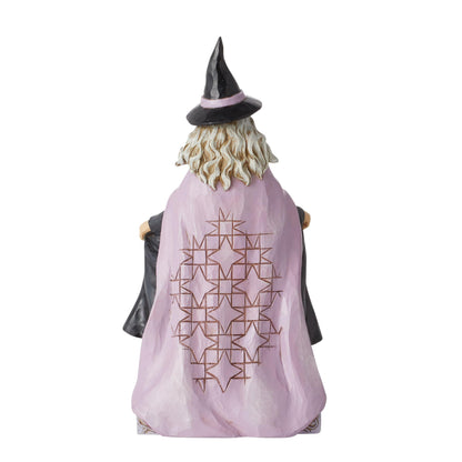 Enesco Jim Shore Heartwood Creek Halloween Witch with Pumpkin Skirt Scene Figurine, 8.27 Inch, Multicolor