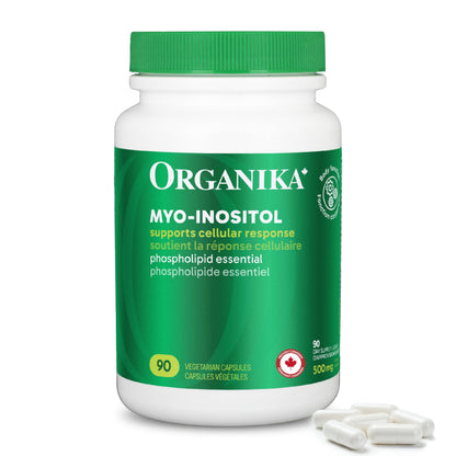 Organika Canadian-Made Inositol (Myo-Inositol)- Cellular Response, Mood Balance, Insulin Support- 90vcaps 🍁 All In One Marketplace Canada