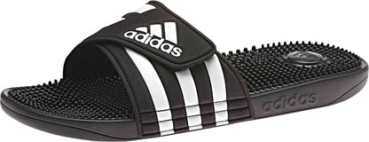 adidas Unisex-Adult Adissage, Core Black/White/Core Black, 10 🍁 All In One Marketplace Canada