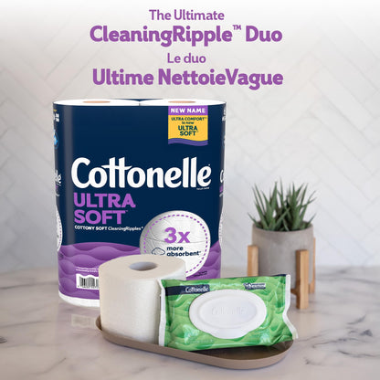 Cottonelle Toilet Paper, 36 Mega Rolls = 144 Regular Rolls (2 Packs of 18), Ultra Soft (Formerly Ultra Comfort), Soft Bathroom Tissue, 244 Sheets per Roll, Packaging May Vary 🍁 All In One Marketplace Canada