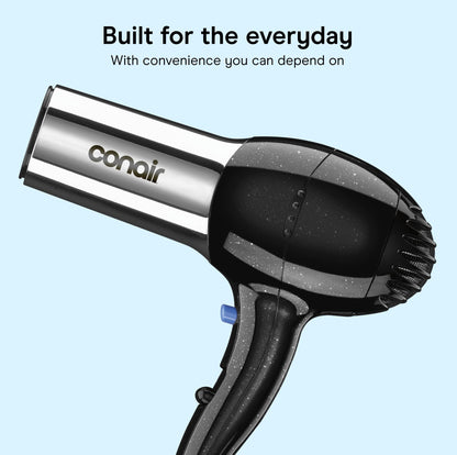 Conair 1875 Watt Pro Styler/Hair Dryer with Ionic Conditioning; Black/Chrome 🍁 All In One Marketplace Canada