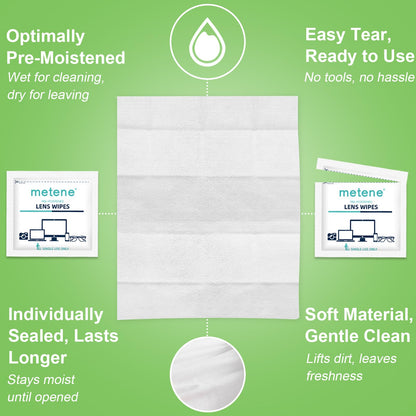 Metene Lens Wipes, 300 Pre-Moistened Individually Wrapped Glasses Wipes 🍁 All In One Marketplace Canada