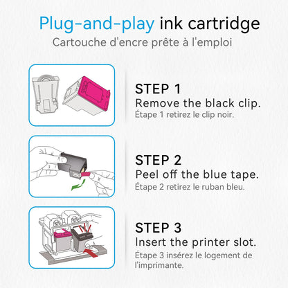 63XL Ink Cartridge Black for HP 63 Ink Cartridges for HP63 for HP63XL Black, Compatible for HP Envy 4520 4522 Officejet 3830 5255 3833 4650 DeskJet 3630 3632 1112 Printer 🍁 All In One Marketplace Canada
