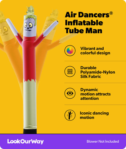 LookOurWay 10ft Monster Air Dancers Inflatable Tube Man Attachment | Halloween Inflatables Outdoor Decoration | Wacky Waving Halloween Blow Up for Yard Display or Business (Blower Not Included)