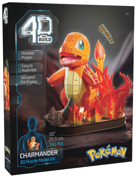 4D Build Pokémon Charmander 3D Puzzle Model Kit, Desk Décor, Shelf Display 🍁 All In One Marketplace Canada