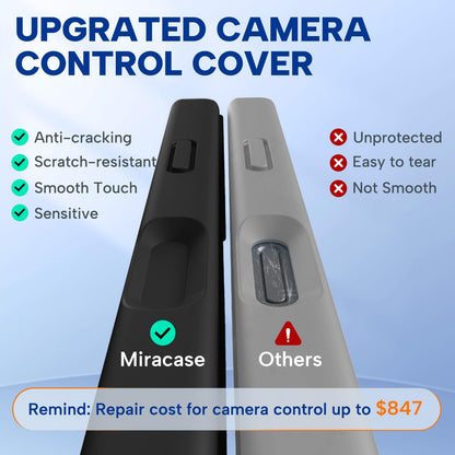 Miracase Magnetic for iPhone 17 Case, Compatible with MagSafe, Integrated Silicone Camera Control Cover, 3.0mm Thicken Shockproof Drop Protection Phone Case for 17,Black 🍁 All In One Marketplace Canada