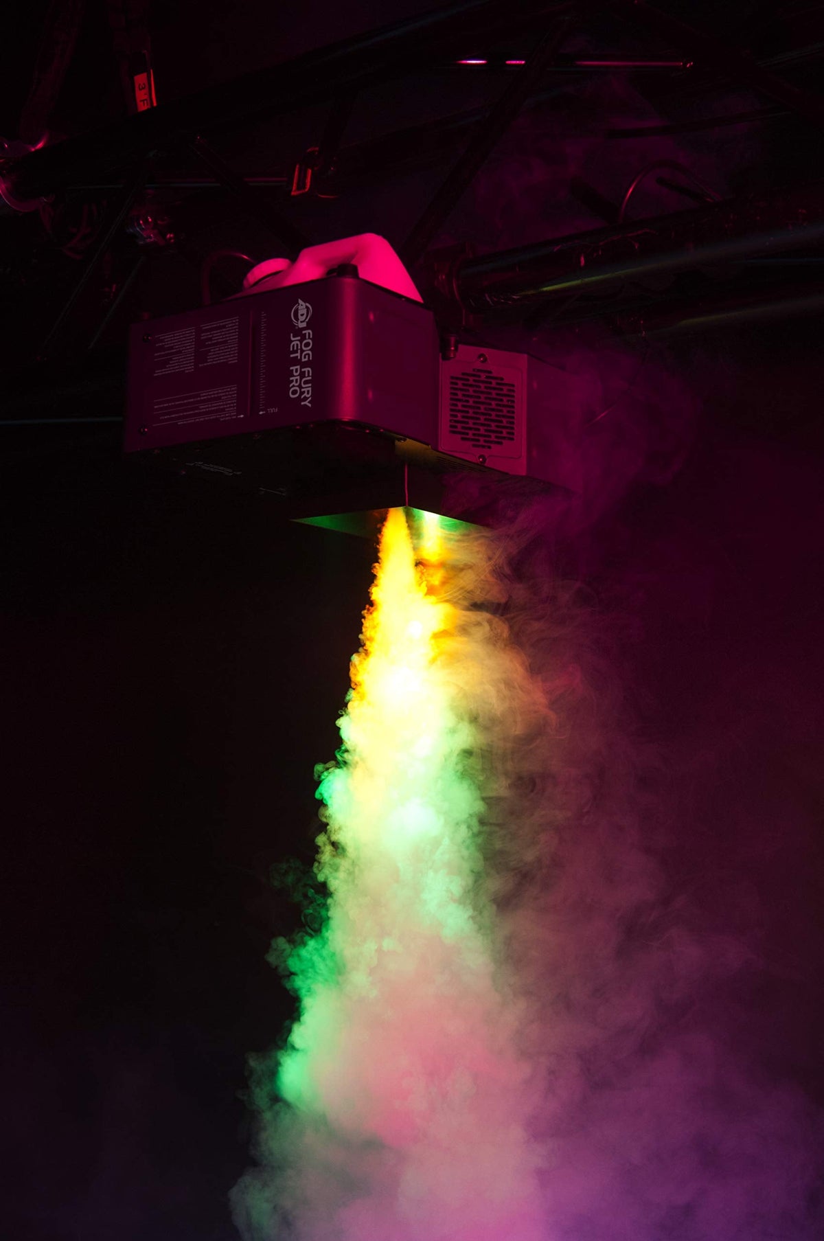 ADJ Fog Fury Jett Pro 1550W Vertical Fog Machine - 28 x 3 Watt LEDs - Black