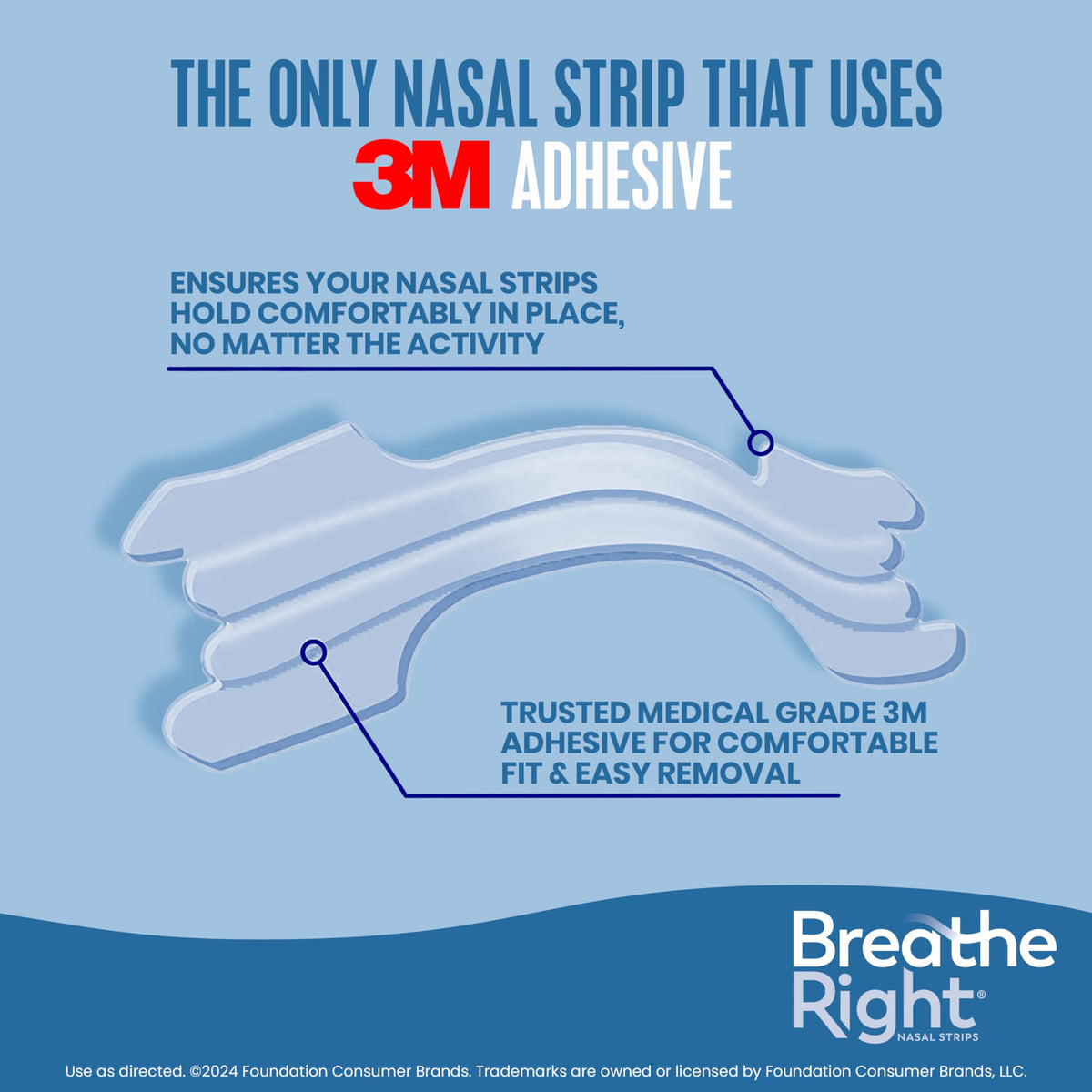 Breathe Right Nasal Strips, Original Large, Clear, Sensitive Skin, Drug-Free Snoring Solution & Nasal Congestion Relief Caused by Colds & Allergies, Nightly Sleep, 30 Count 🍁 All In One Marketplace Canada