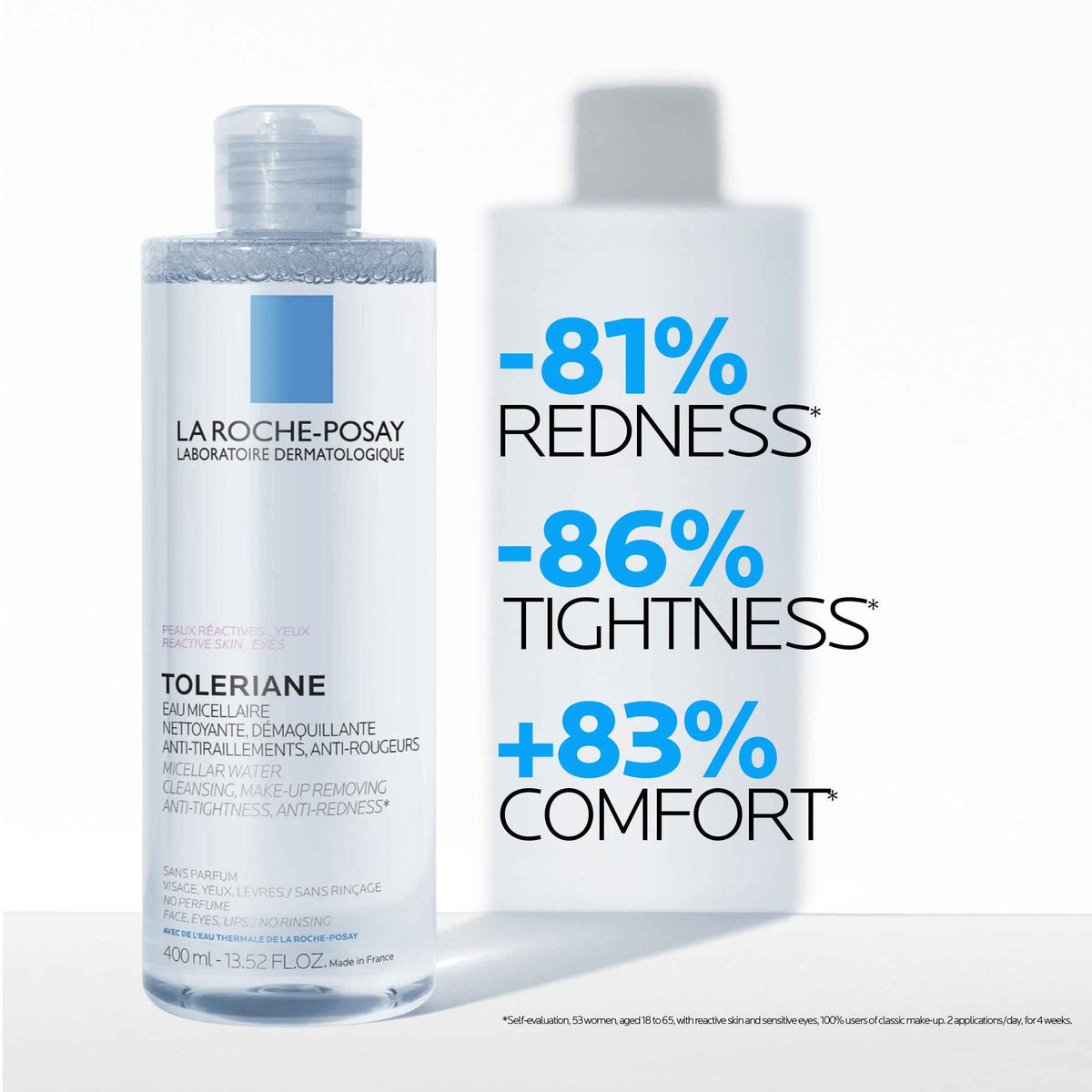 La Roche Posay Toleriane Micellar Water for Reactive Skin, Gently Cleanses & Removes Makeup, Formulated with Glycerin for Hydration, Fragrance-Free & Alcohol-Free, Recommended by Dermatologists, 400ml 🍁 All In One Marketplace Canada