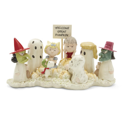 Lenox Peanuts Welcome Great Pumpkin Halloween Figurine, 5.5-in