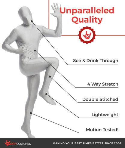 Morphsuits Morphsuit Original, Silver, Large