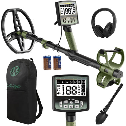 Gbnryg Professional Metal Detector for Adults,12" IP68 Waterproof Search Coil with LCD Backlight,5 Modes Gold Detector,Advanced DSP Chip&High Accuracy System for Beach/Gold Hunting 🍁 All In One Marketplace Canada