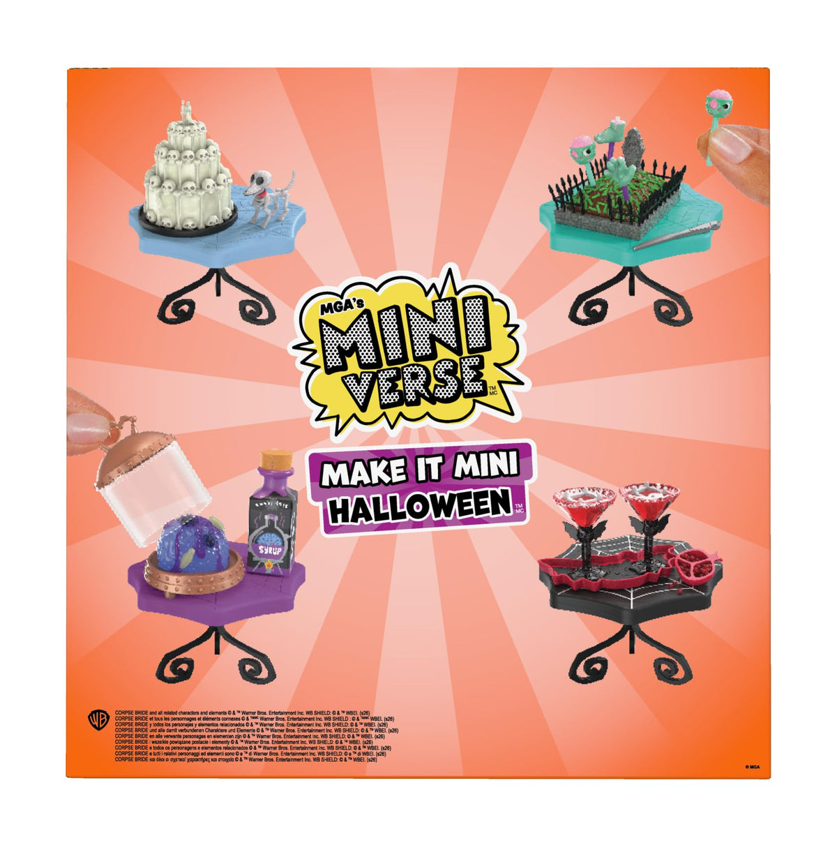 MGA's Miniverse Make It Mini Halloween (3 Pack) 2026, Corpse Bride, Mini Collectibles, Mystery Blind Packaging, Spooky, Halloween, Seasonal, DIY, Crafts, Resin Play, NOT Edible, Collectors, 8+