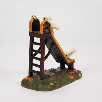 Department 56 Village Collection Accessories Halloween Slippery Little Devil Skeleton Slide Figurine, 4 Inch, Multicolor