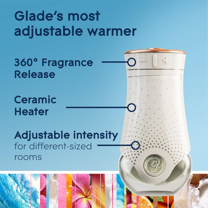 Glade PlugIns Air Freshener Refill Oil Kit, Long Lasting Scented Plug In with Essential Oils for Home, Bathroom & Kitchens, Exotic Tropical Blossoms, 2 Warmers + 6 Refills 🍁 All In One Marketplace Canada