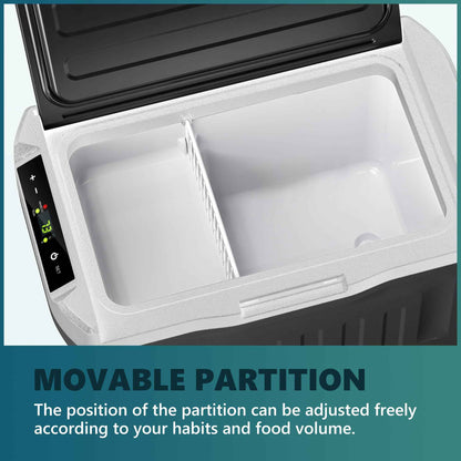 EUHOMY 12 Volt Refrigerator, 22QT(21L) 12V Cooler, Compressor Electric Cooler -4℉~68℉, 12V Fridge 12/24V DC 110-240V AC, Portable Freezer for Camping, Travel, Truck, Home 🍁 All In One Marketplace Canada