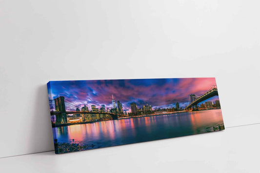 Wandbild Der East River und die Brooklyn Bridge – NY