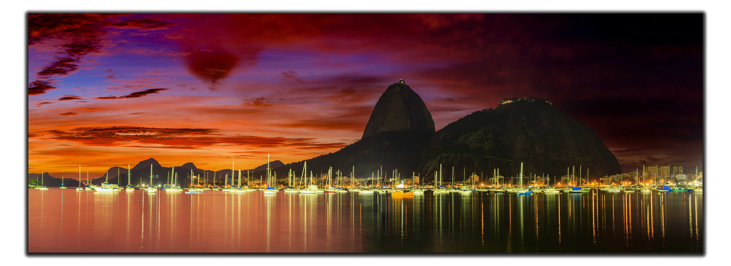 Wandbild Copacabana Zuckerhut Brasilien 183 x 61 cm