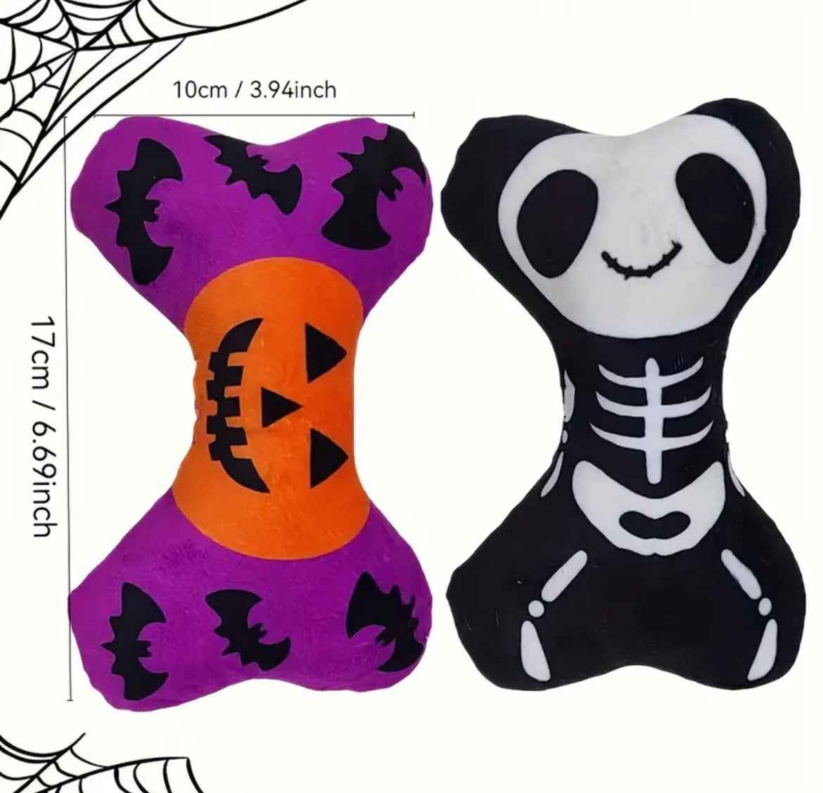 Halloween Bone Dog Toy | Plush Dog Toy
