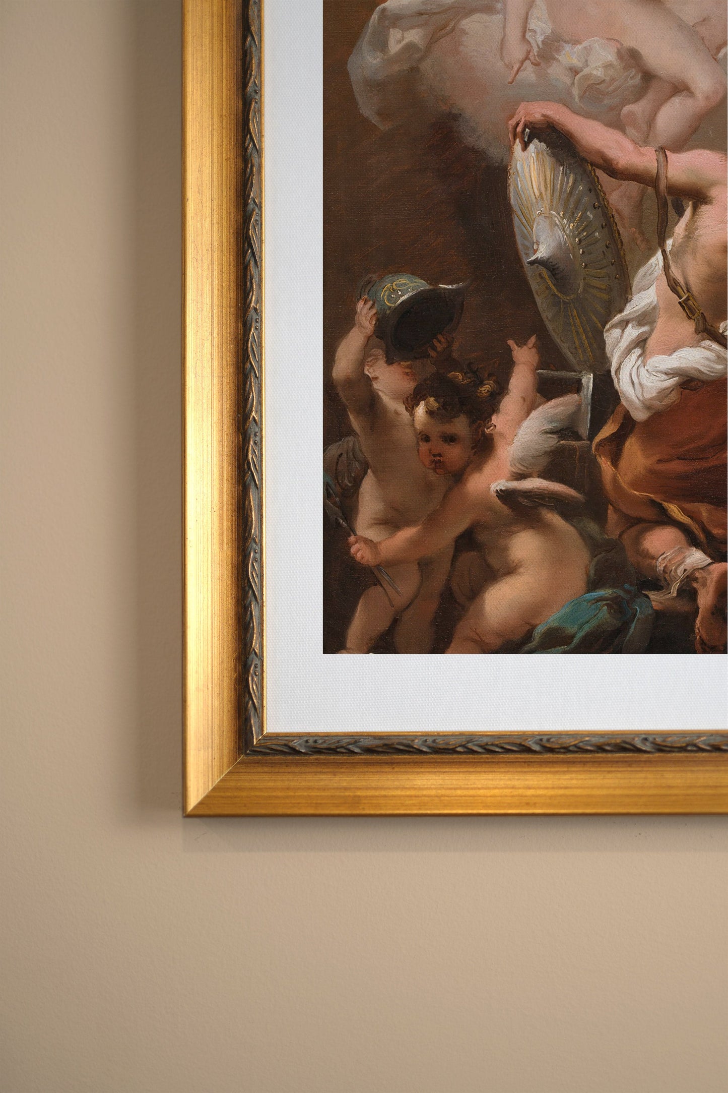 L'ÉVEIL DES ANGES, VINTAGE RAHMEN GOLD