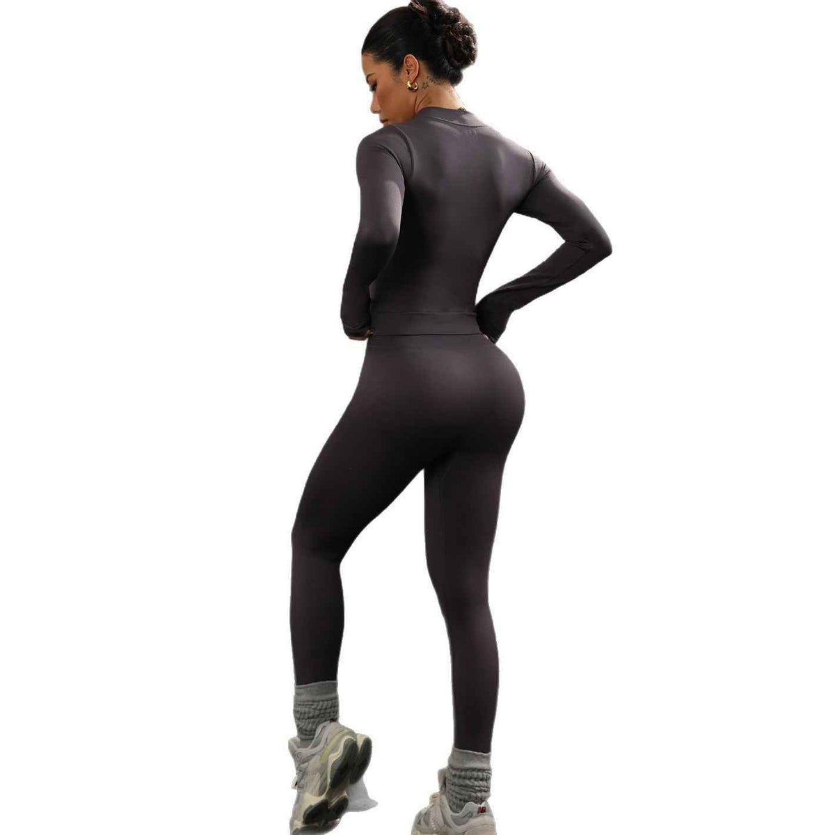 Women’s High-Waisted Yoga Set – Fashionable Casual Sports & Workout Outfit