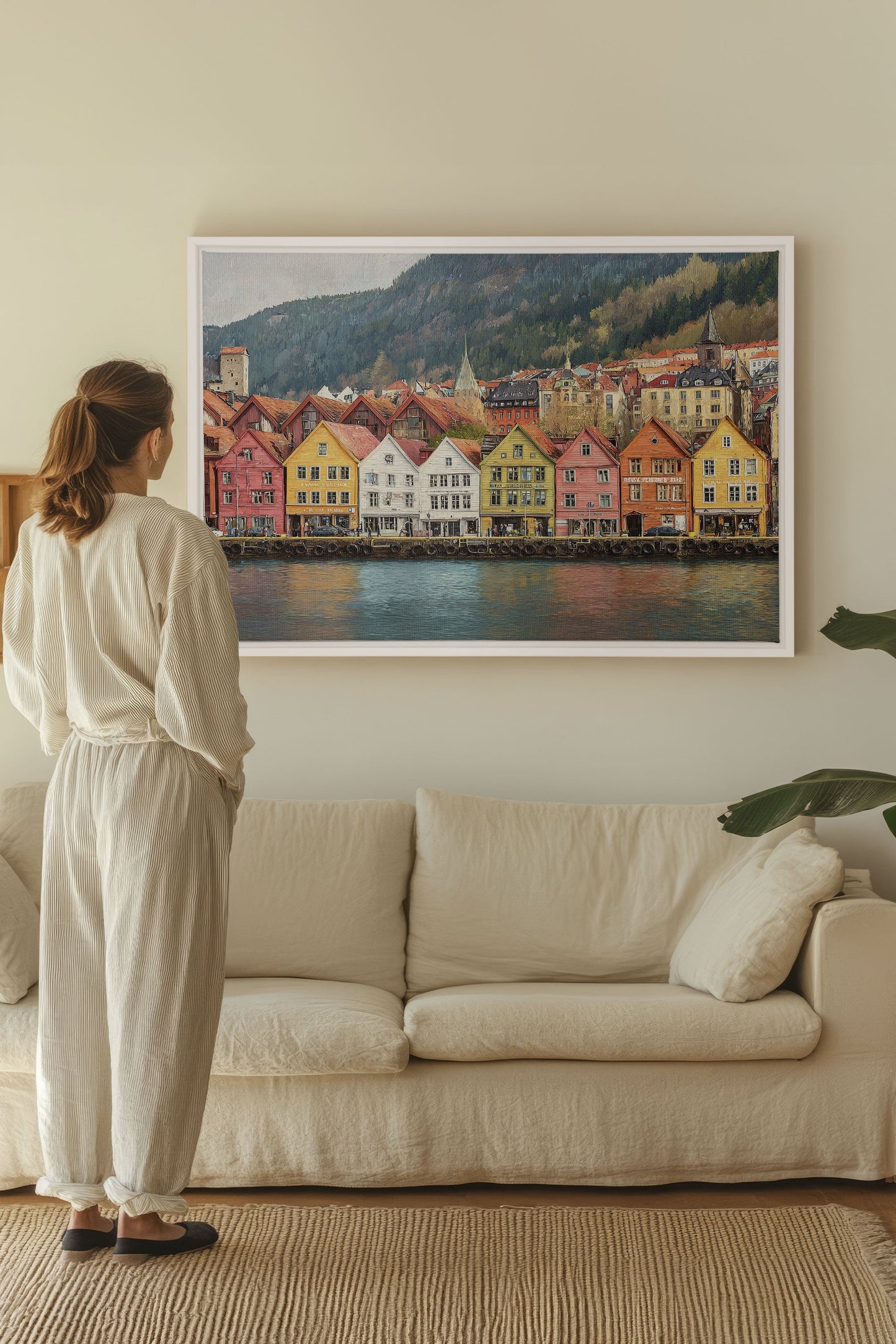 HARBOR COLORS, Artwork on Stretched Canvas