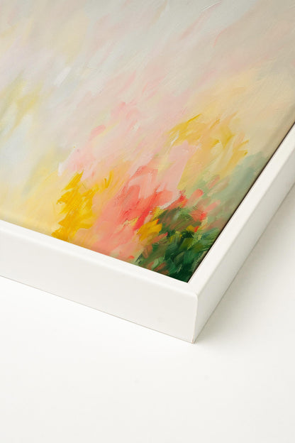 DYNAMISCHES BLÜHEN, Kunstwerk auf gespannter Leinwand