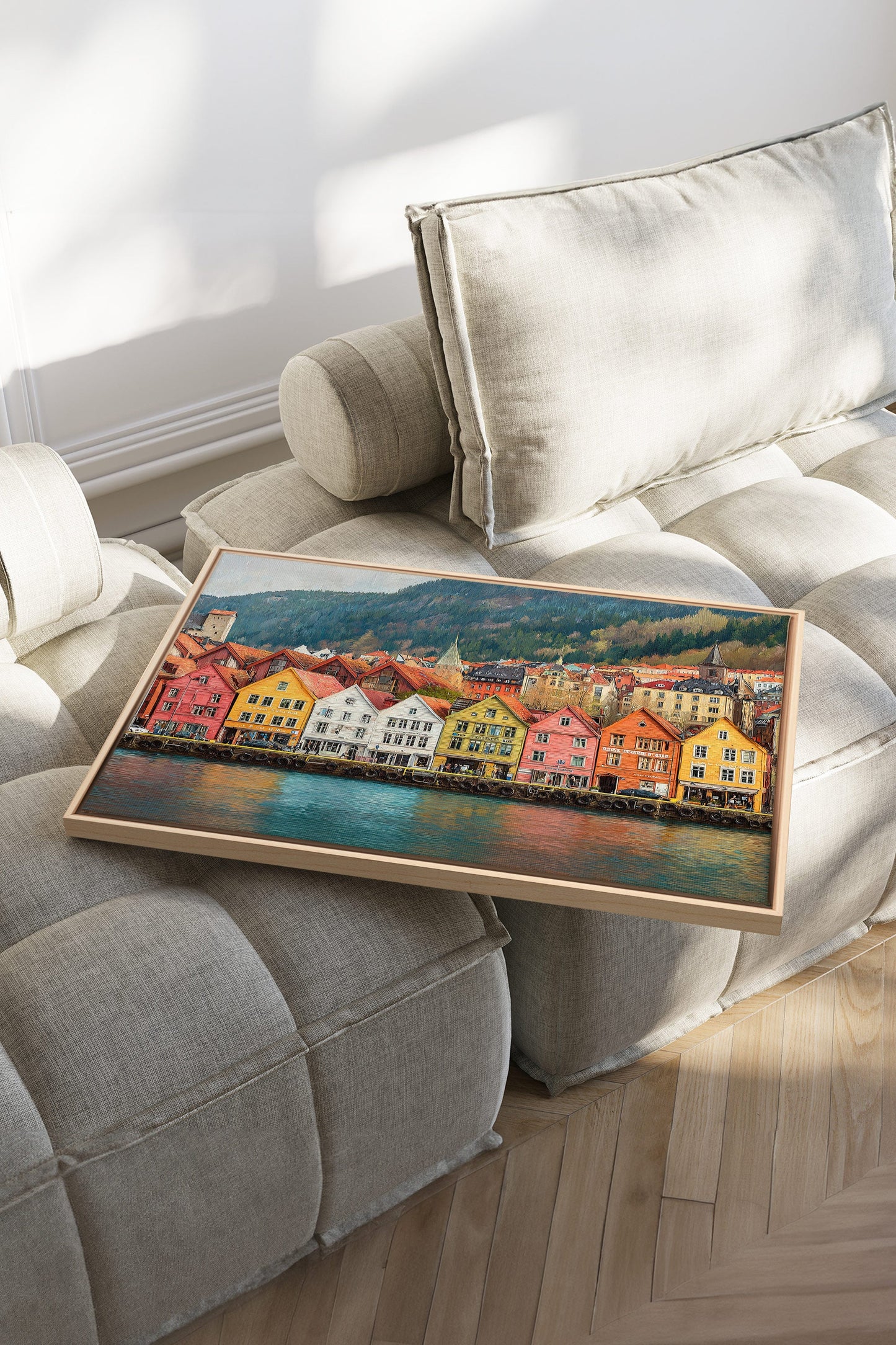 HARBOR COLORS, Artwork on Stretched Canvas