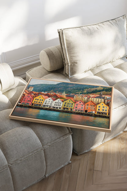 HARBOR COLORS, Artwork on Stretched Canvas