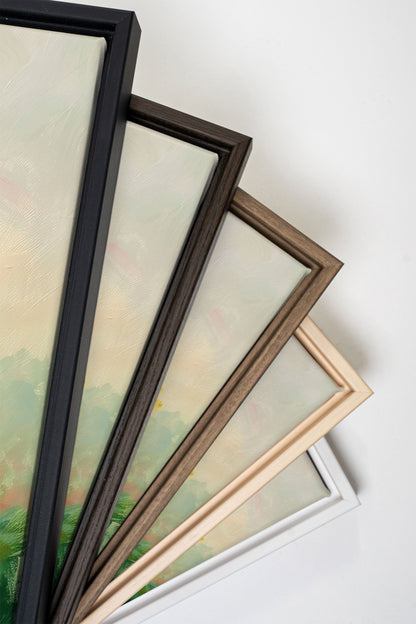 DYNAMISCHES BLÜHEN, Kunstwerk auf gespannter Leinwand