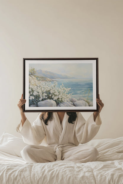 AZURE HORIZON, Werk auf gespannter Leinwand