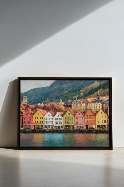 HARBOR COLORS, Artwork on Stretched Canvas