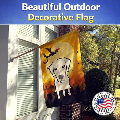 Caroline's Treasures BB1780CHF Halloween Yellow Labrador Canvas House Size Flag, Multicolor, Large