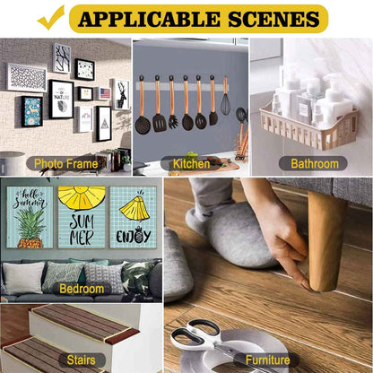 Double Sided Mounting Tape,1.2" x 200",Heavy Duty Removable Nano Adhesive Tape for Walls,Adhesive Strips Strong Sticky Gel Grip Tape,Transparent Poster Tape Wall Tape for Picture Carpet Decoration 🍁 All In One Marketplace Canada